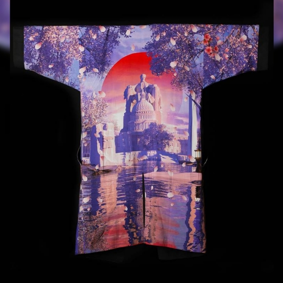 Rui Hachimura Black Samurai Washington Wizards Cherry Blossom Kimono Limited - Picture 2 of 11